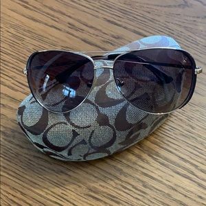 Coach aviator sunglasses